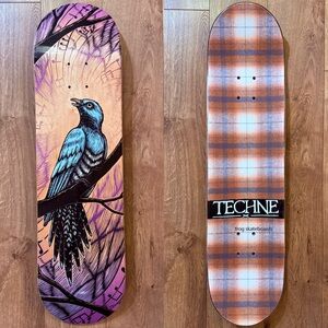 Techne Skateboards Dylan Goldberger “Sing” Skateboard Deck 8.25” - New With Grip